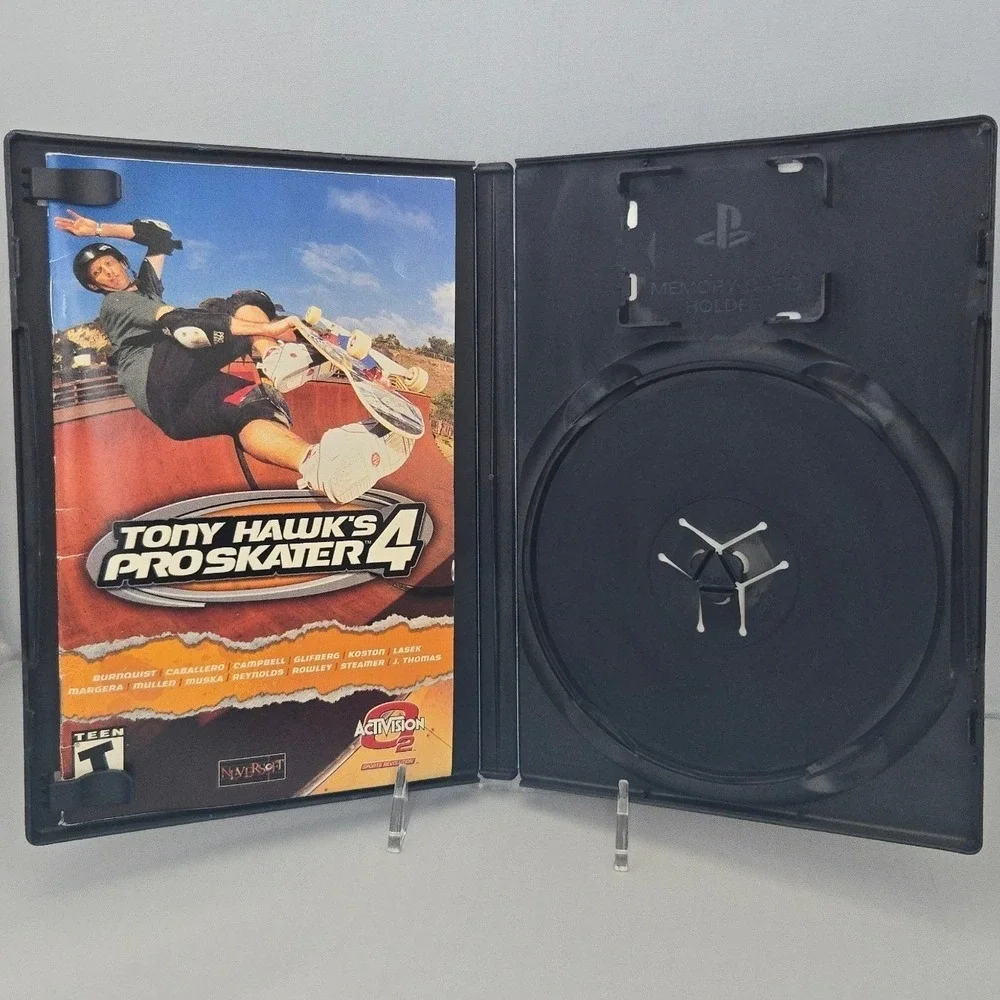 Tony Hawk's‎ Pro Skater 4 (Sony PlayStation 2, 2002) Case & Manual - NO GAME